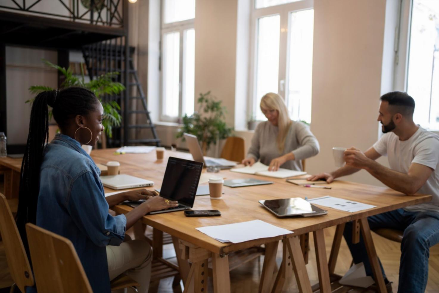 Análisis de datos financieros en pantalla de ordenador